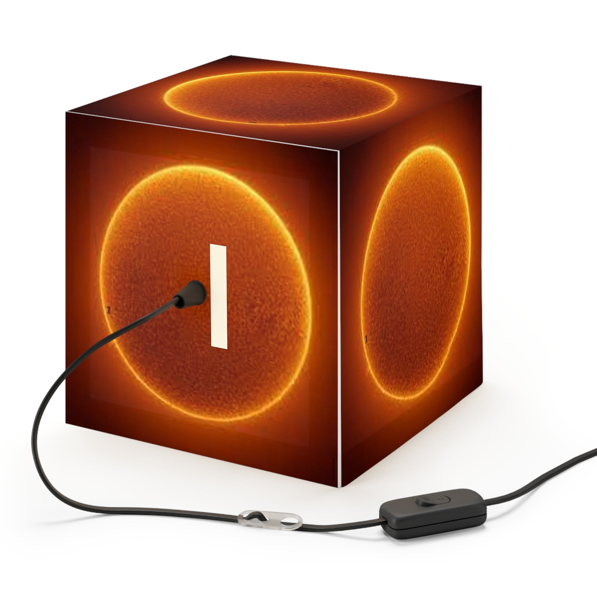 Solar Ring Sun Image Light Cube Lamp | Space Nebula Home Decor