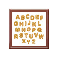 Gingerbread Alphabet Jewelry Box | Decorative Keepsake Storage
