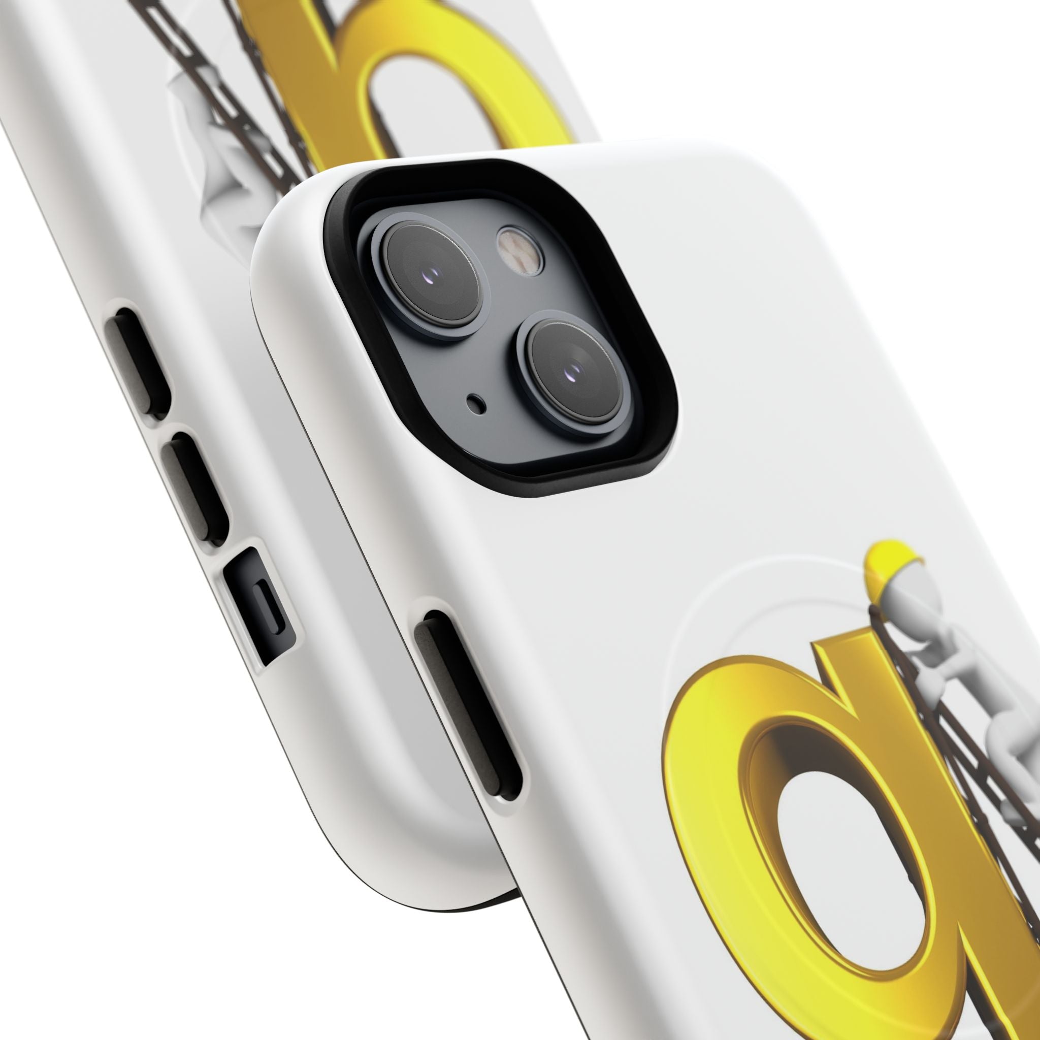 Golden Letter G Construction phone case | Magnetic Tough Case