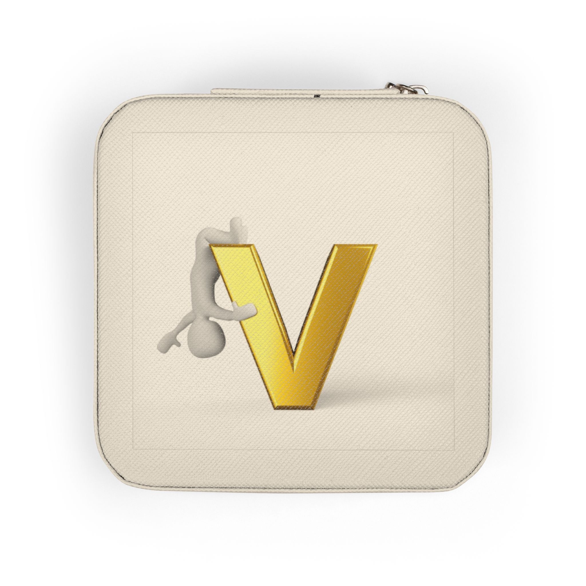 Monogram V Jewelry Travel Case | Compact Portable Earring Ring Organizer