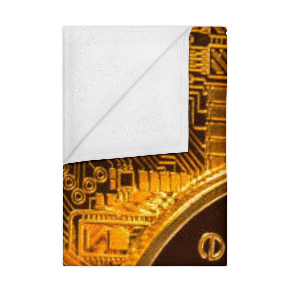 Ethereum Coin Toddler Blanket | Crypto Logo, Gold Circuitry