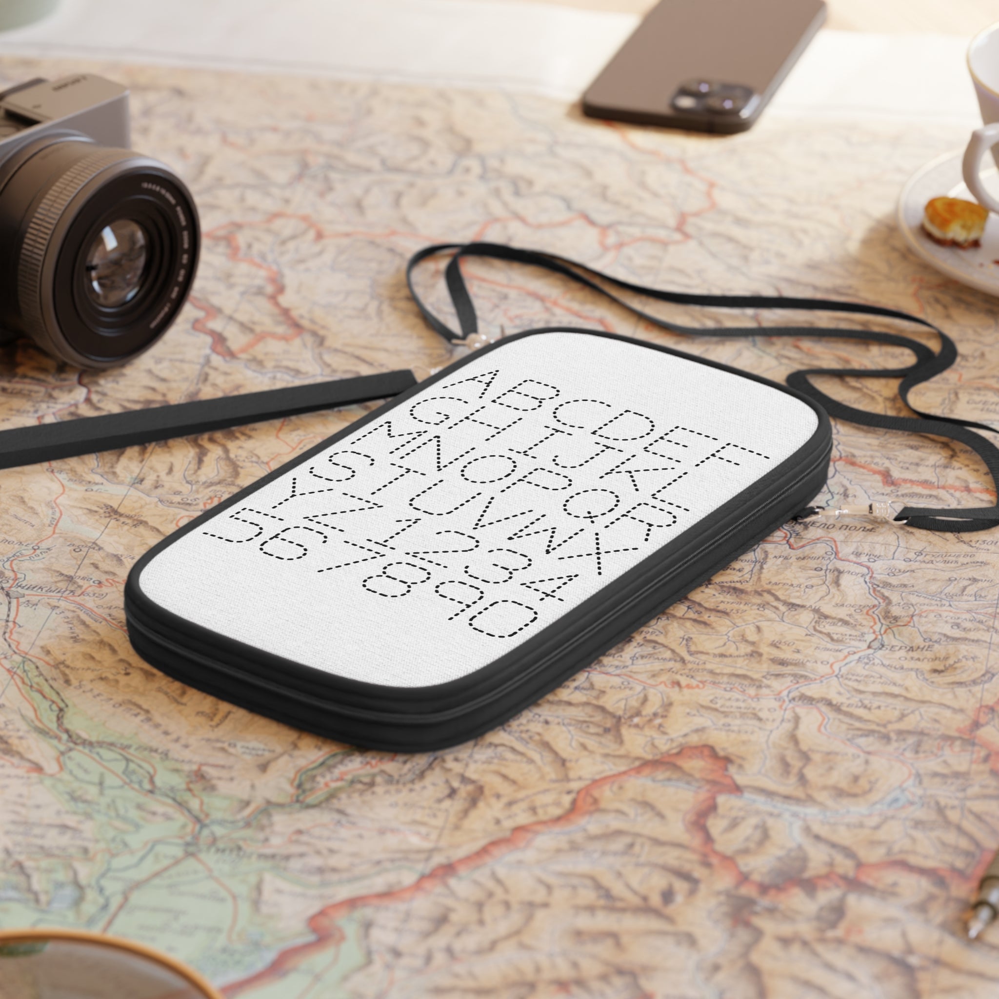 Dot Stitch Alphabet Passport Wallet | ABC 123 Travel Organizer
