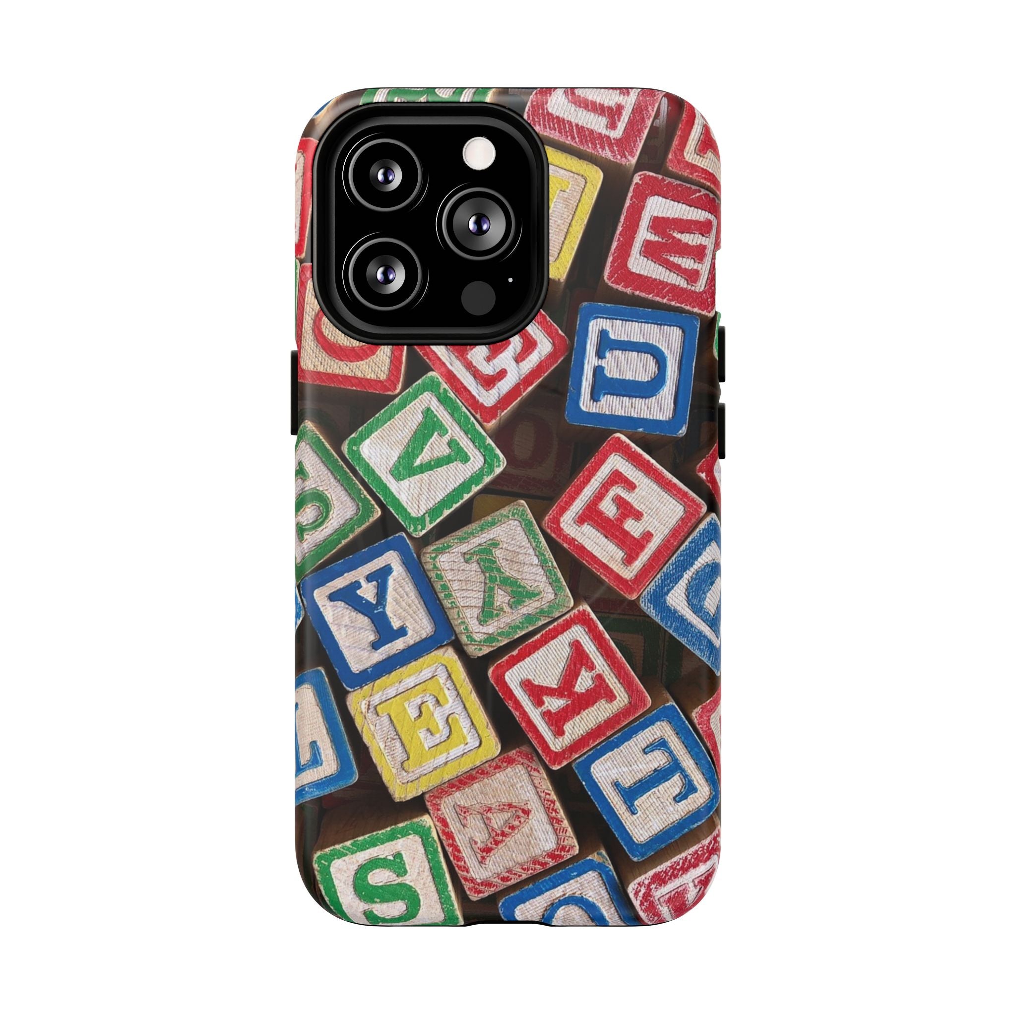 Vintage Alphabet Blocks Phone Case | Tough Magnetic Case