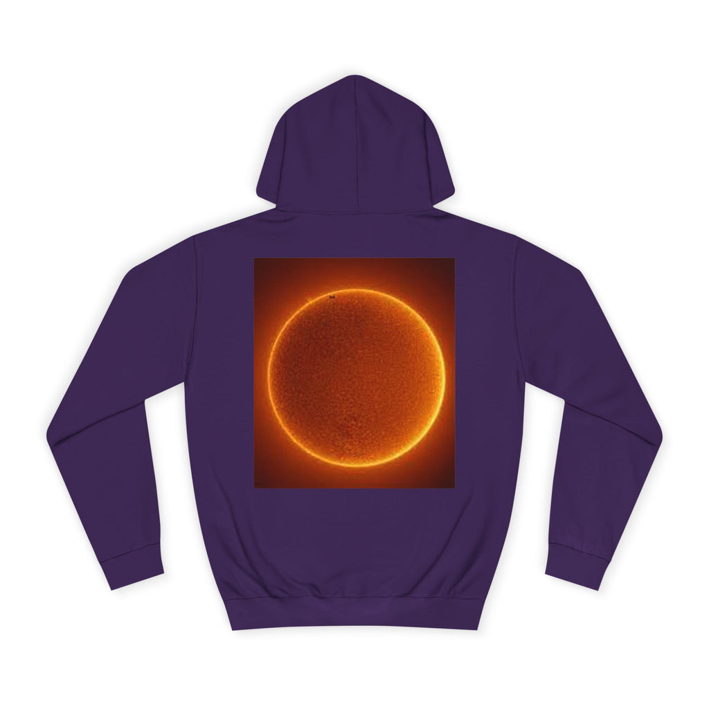 Fiery Solar Ring Hoodie | Sun Eclipse Graphic, Space Astronomy Sweatshirt