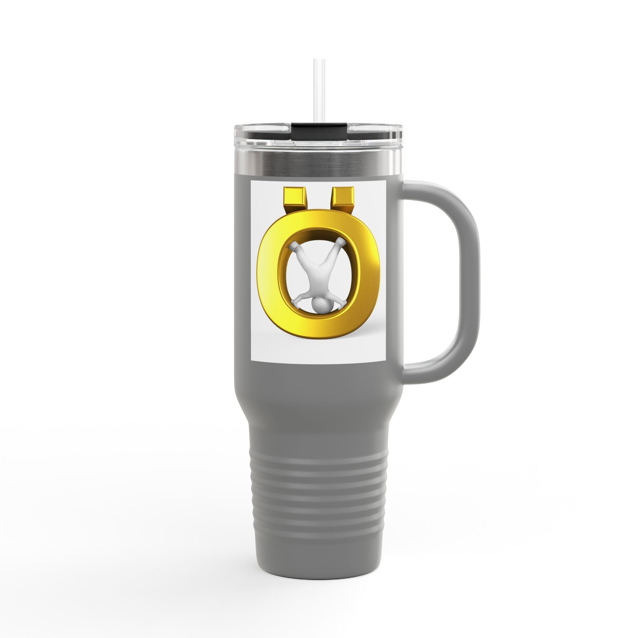 Gold Letter Ö Travel Mug | 40oz Insulated Tumbler