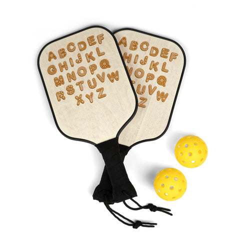 Alphabet Cookie Pickleball Paddle, Pickleball Paddle