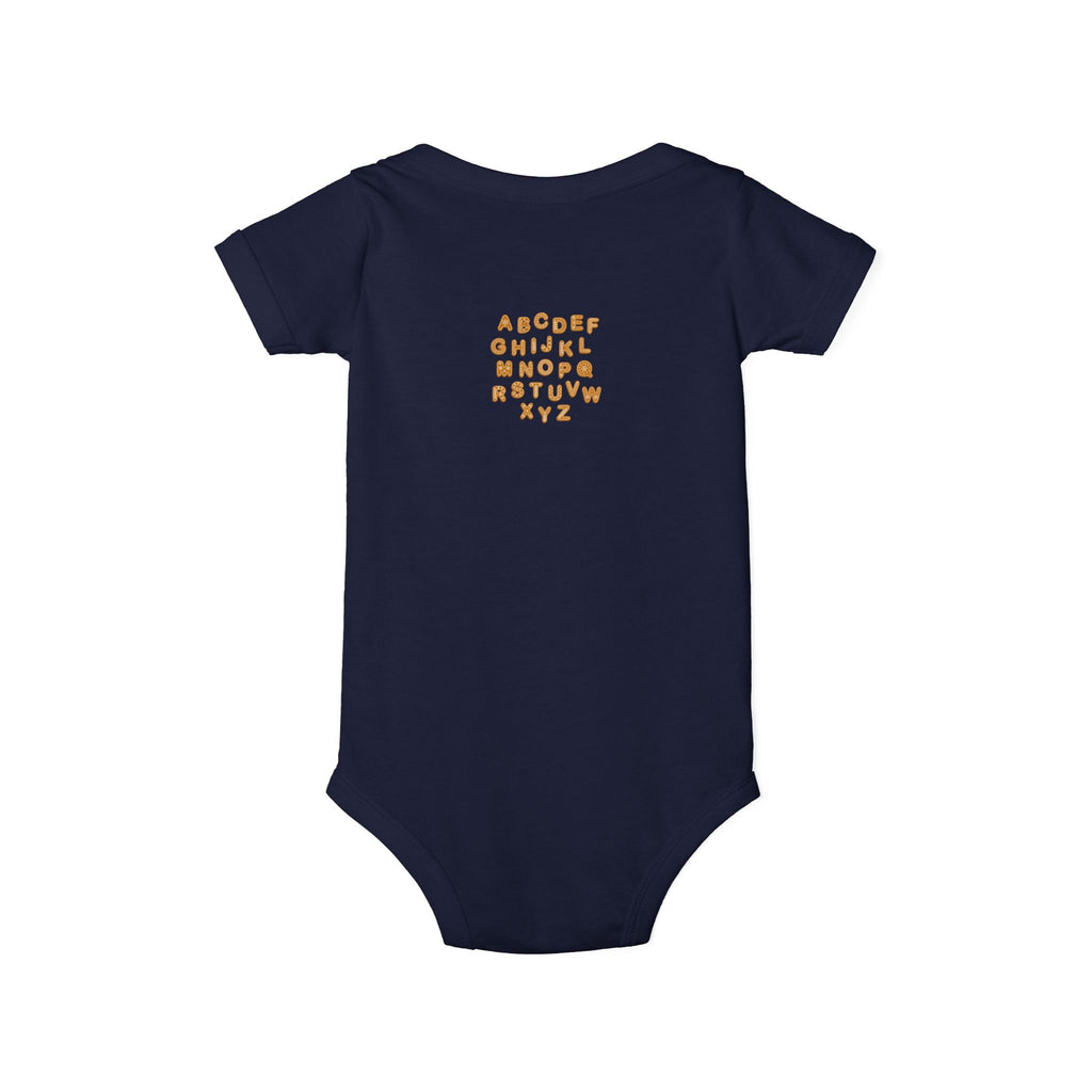 Handwritten Alphabet Infant Onesie | Baby Bodysuit