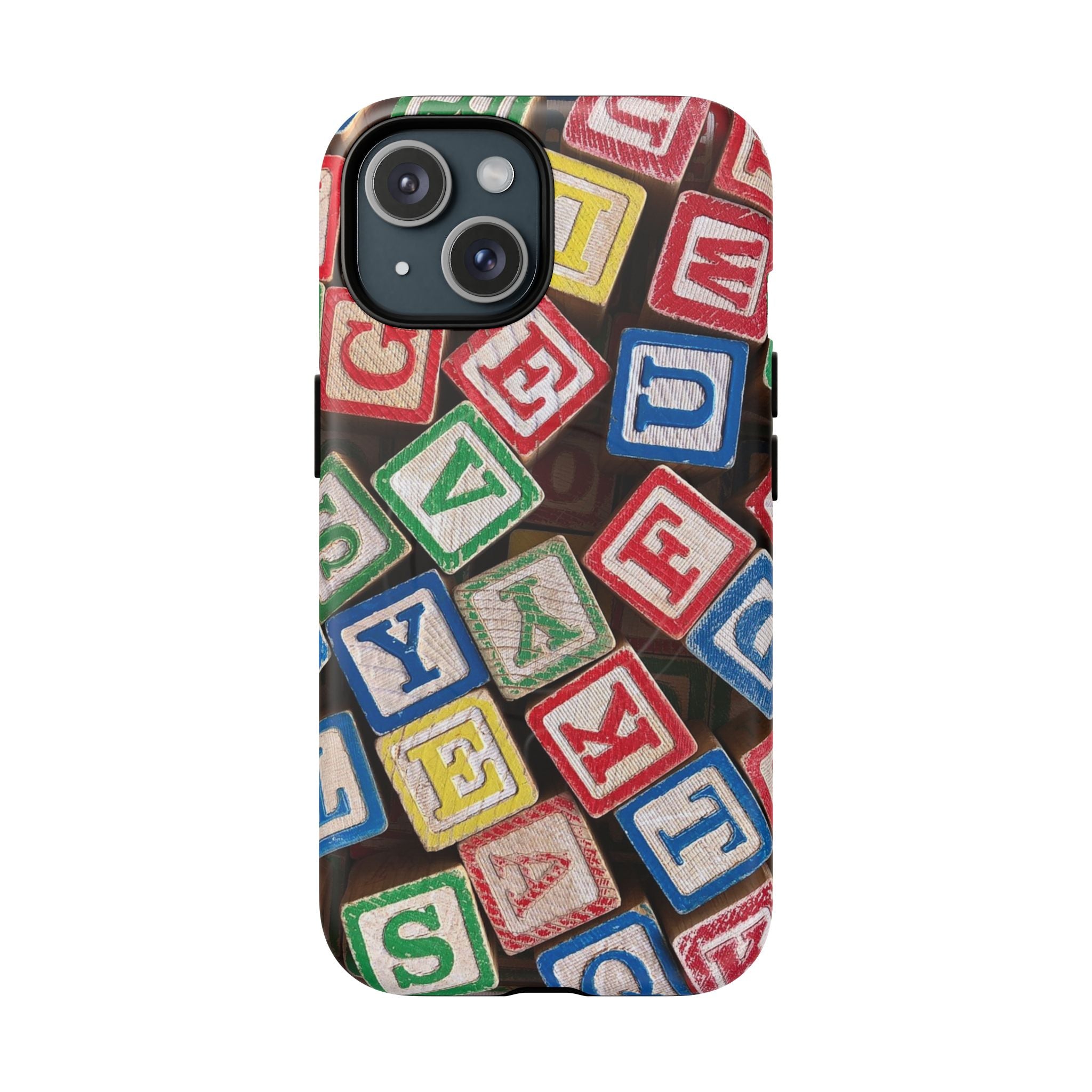 Vintage Alphabet Blocks Phone Case | Tough Magnetic Case