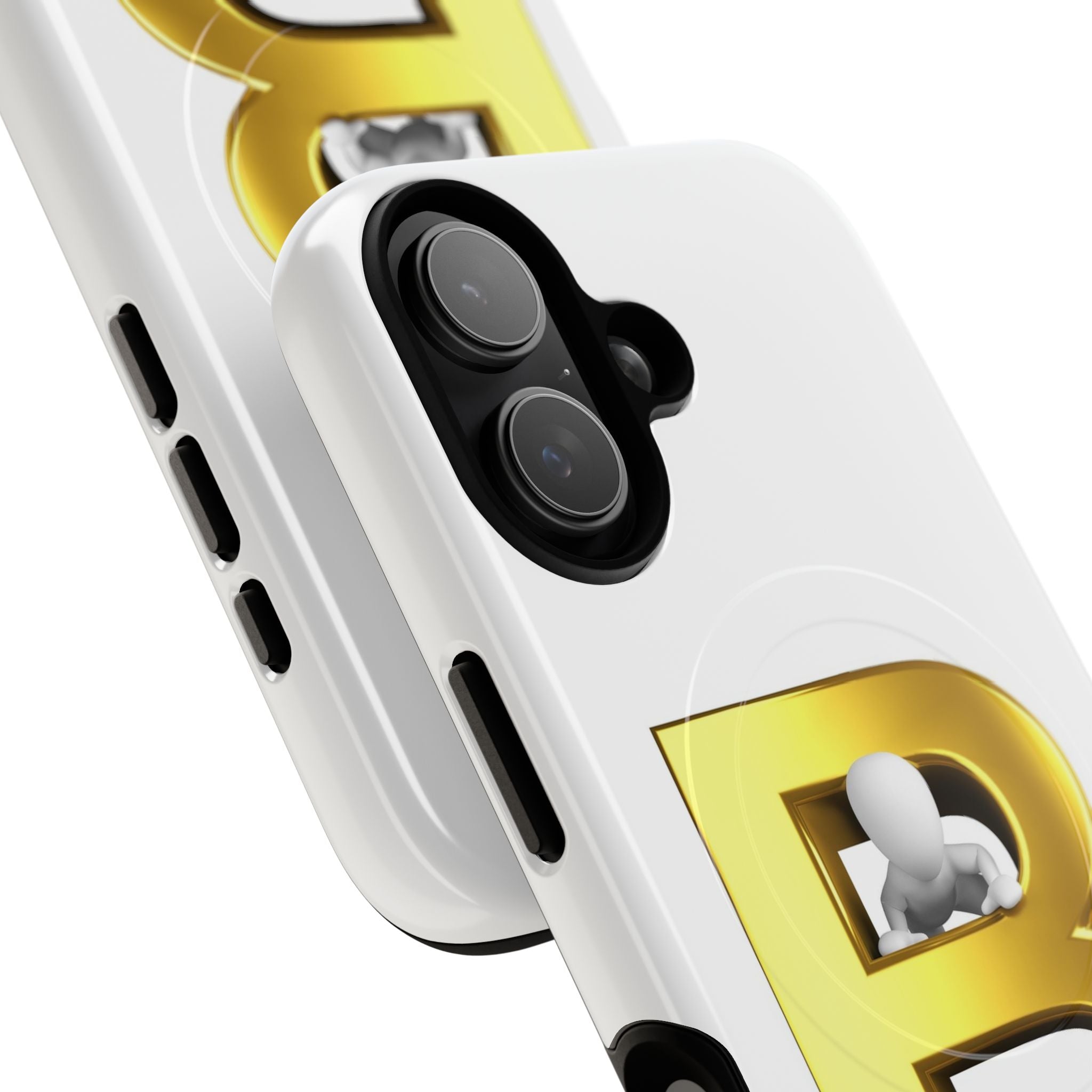 Gold 3D Letter B phone case | Tough Magnetic Case