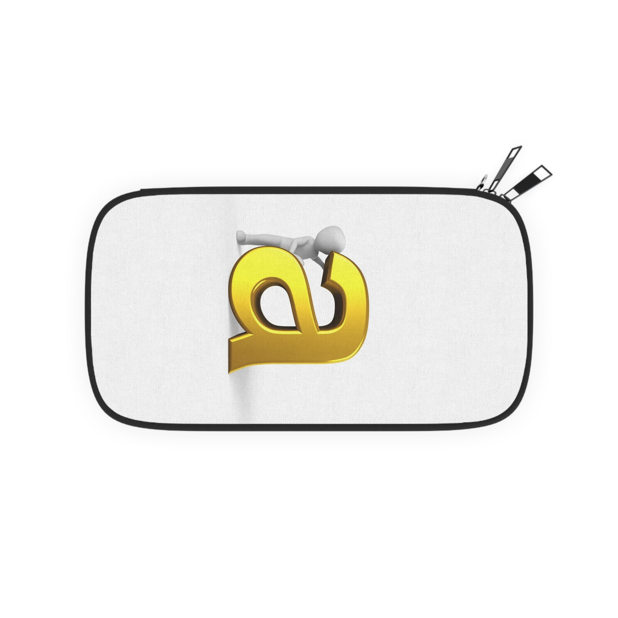 3D Gold Letter A design Passport Wallet | Monogram Initial travel organizer