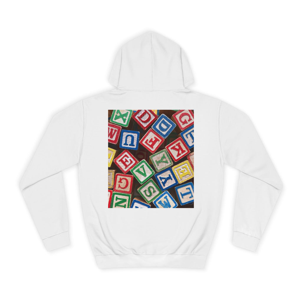 Colorful Alphabet Blocks Hoodie | Kids Letter Blocks Design