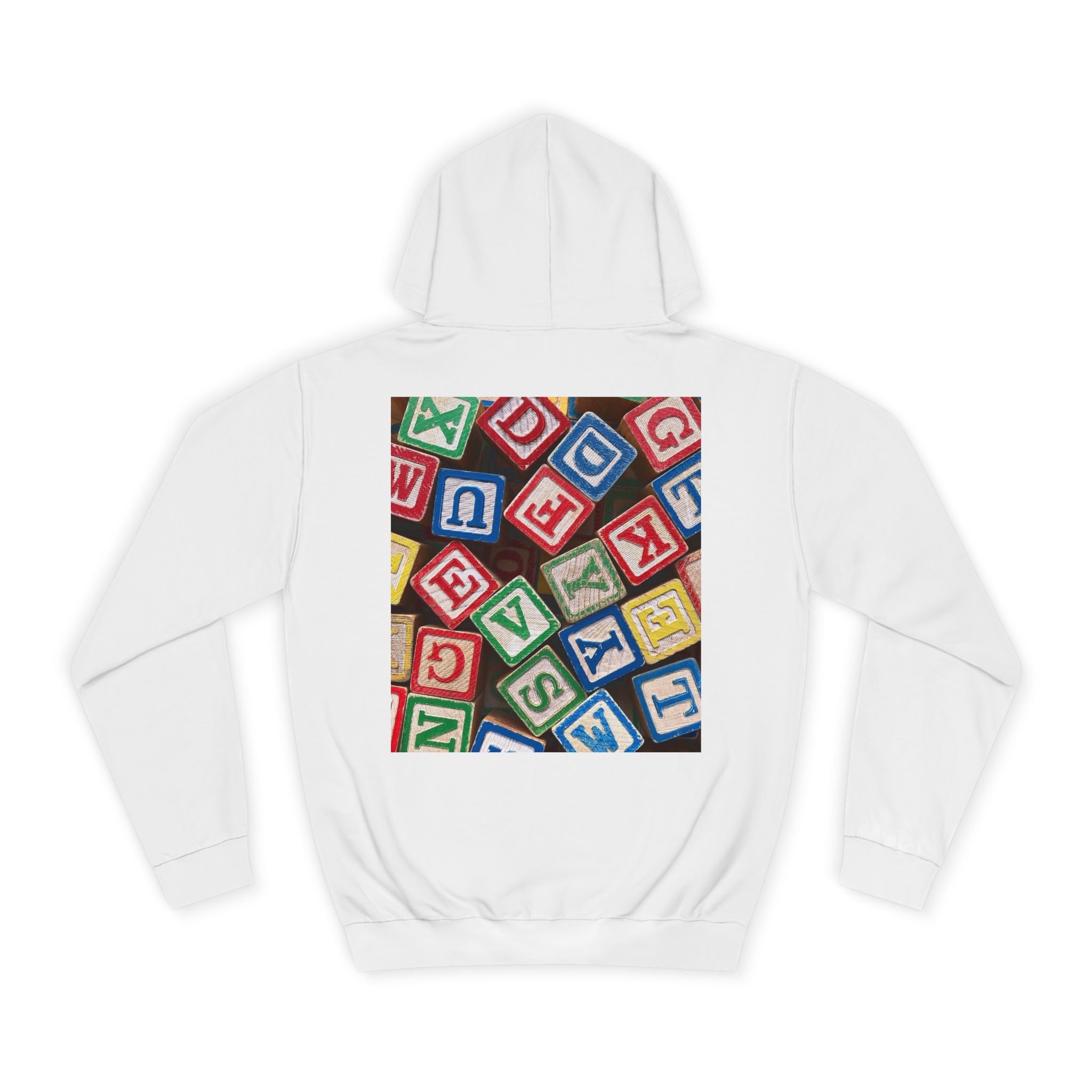 Colorful Alphabet Blocks Hoodie | Kids Letter Blocks Design