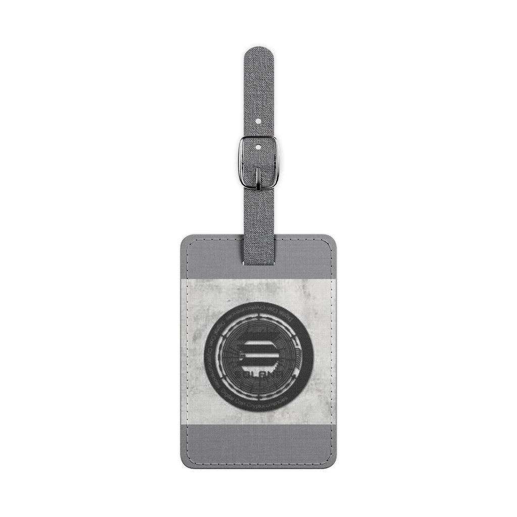 Solana Cryptocurrency Luggage Tag | Rectangle Saffiano Polyester