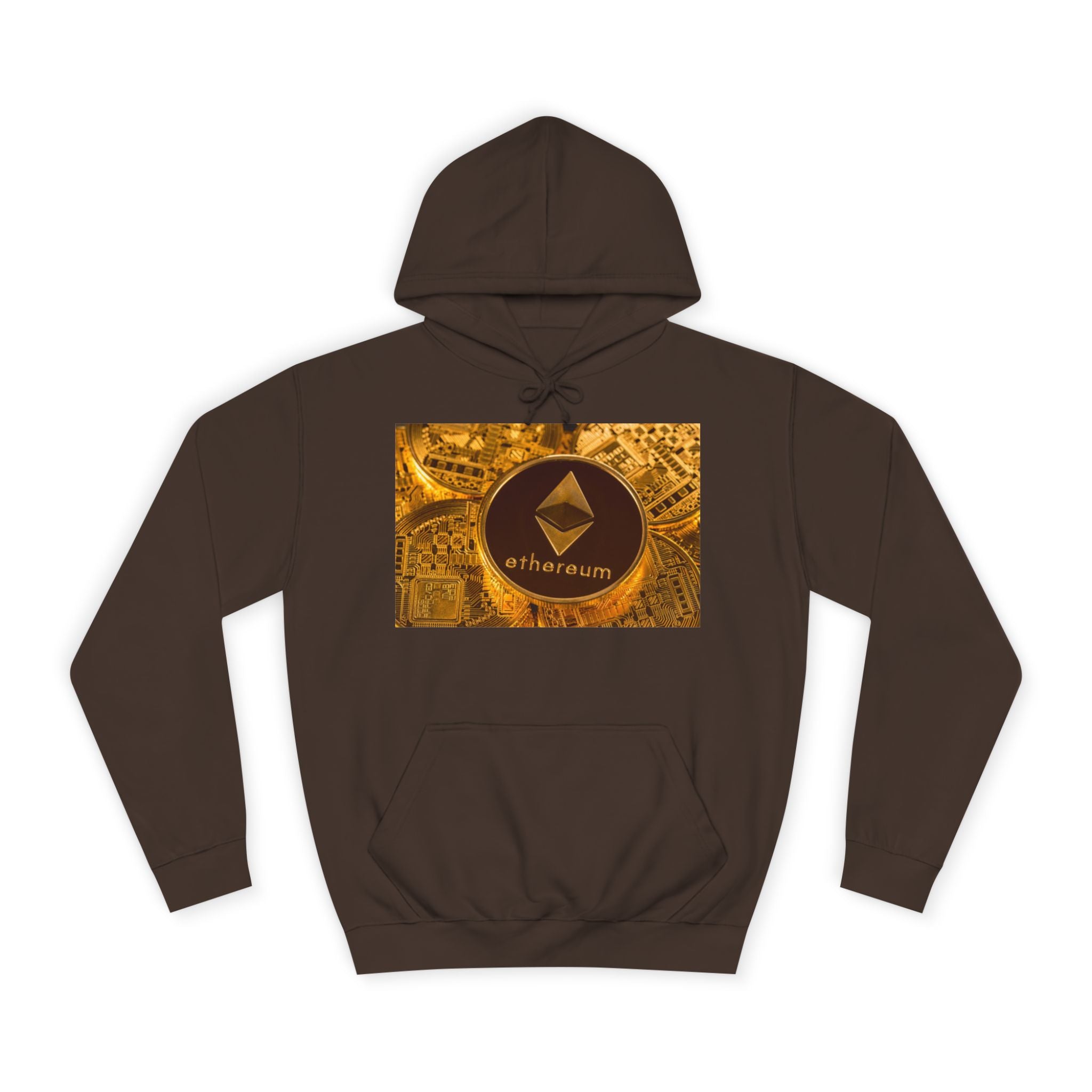 Sweat à capuche Ethereum Coin | Sweat-shirt logo Crypto, design Blockchain