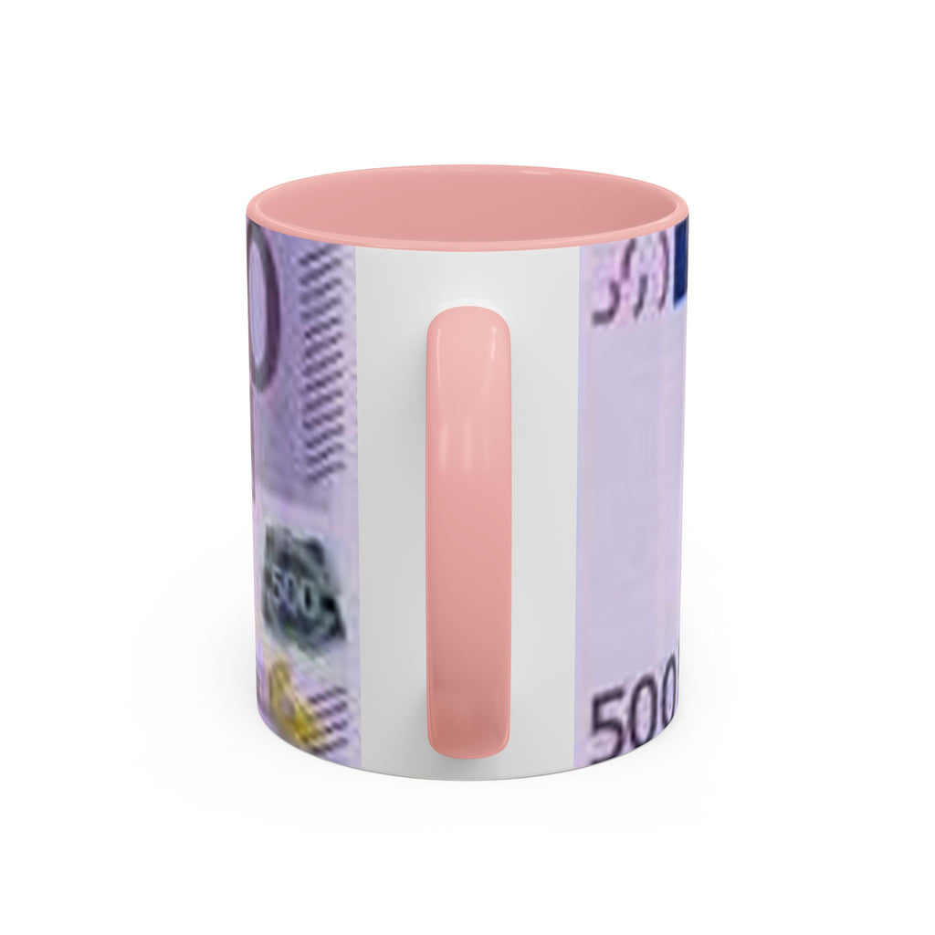 500 Euro Banknote Tasse | Akzent-Kaffeetasse 11oz 15oz