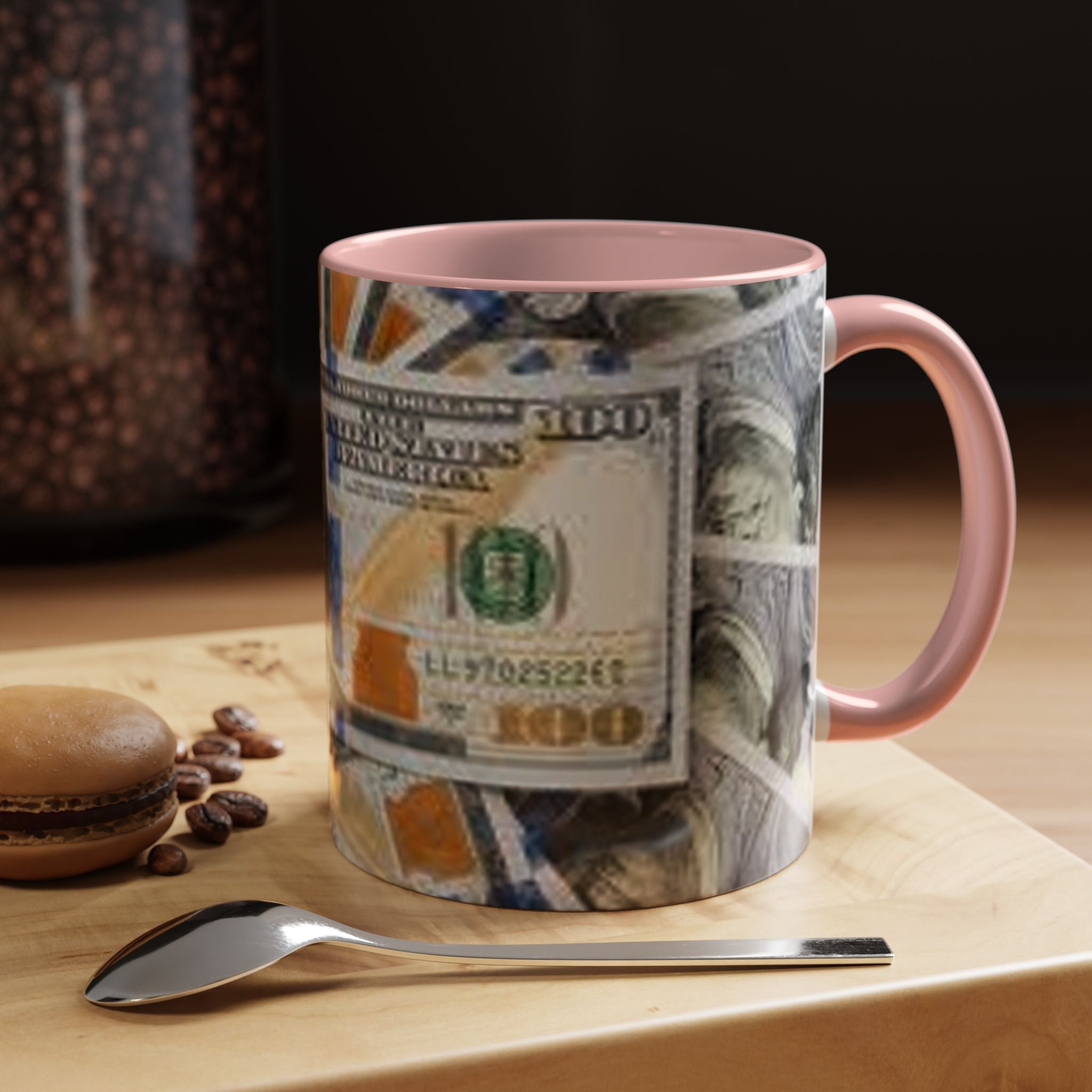 Hundred Dollar Bills Mug | Accent Coffee Mug