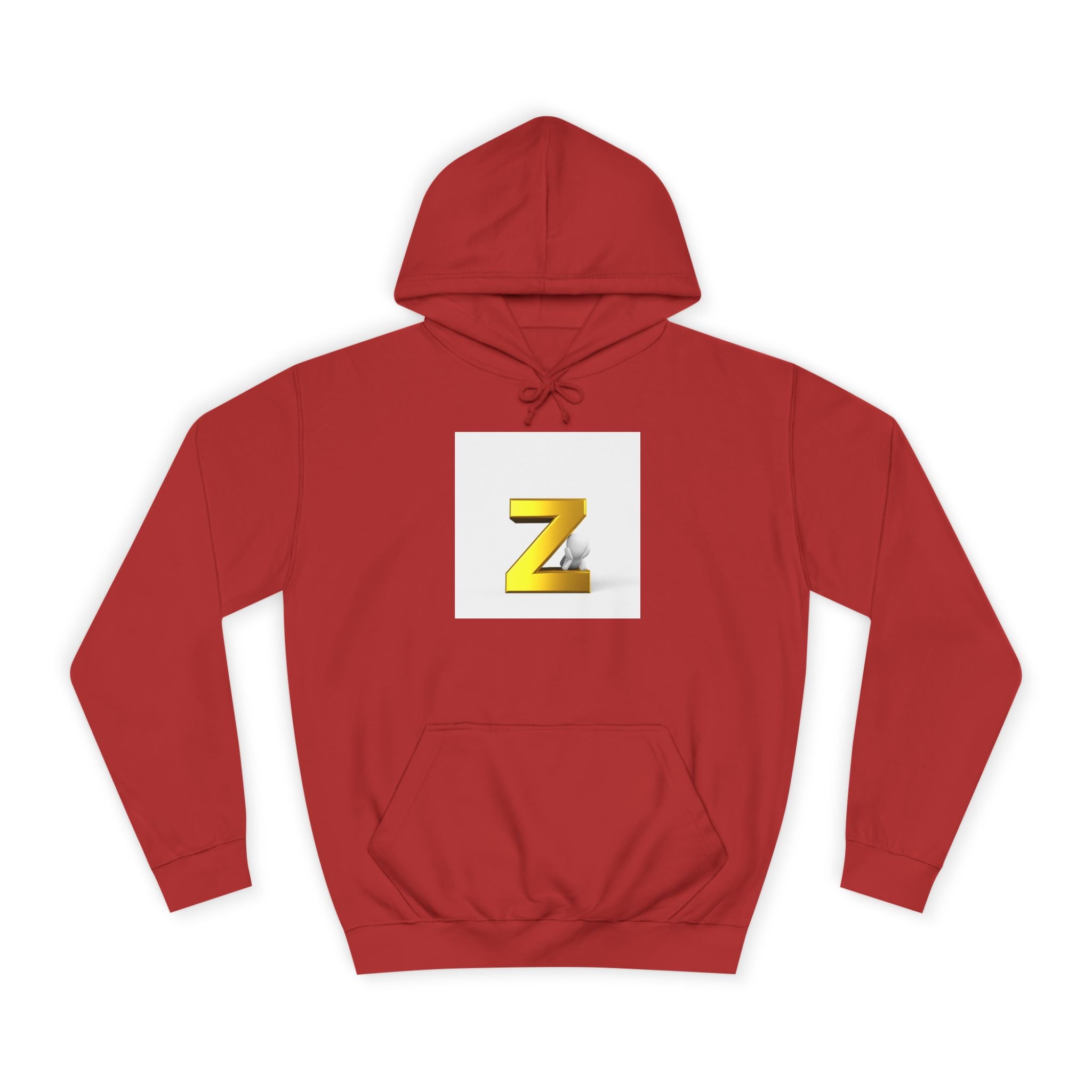 Sweat à capuche lettre Z en or 3D | Pull monogramme initial