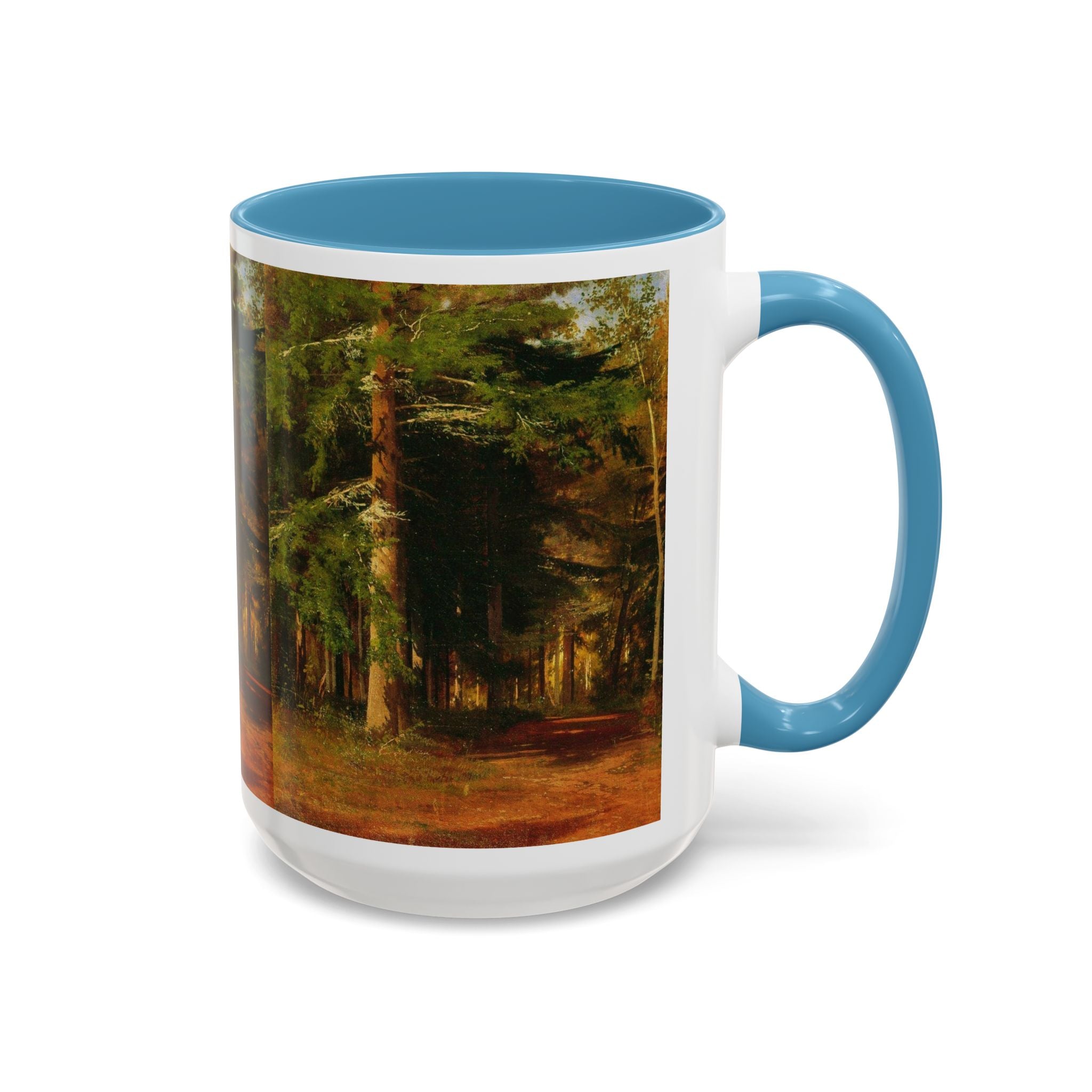 Waldweg-Malerei Tasse | Akzent-Kaffeetasse 11oz 15oz