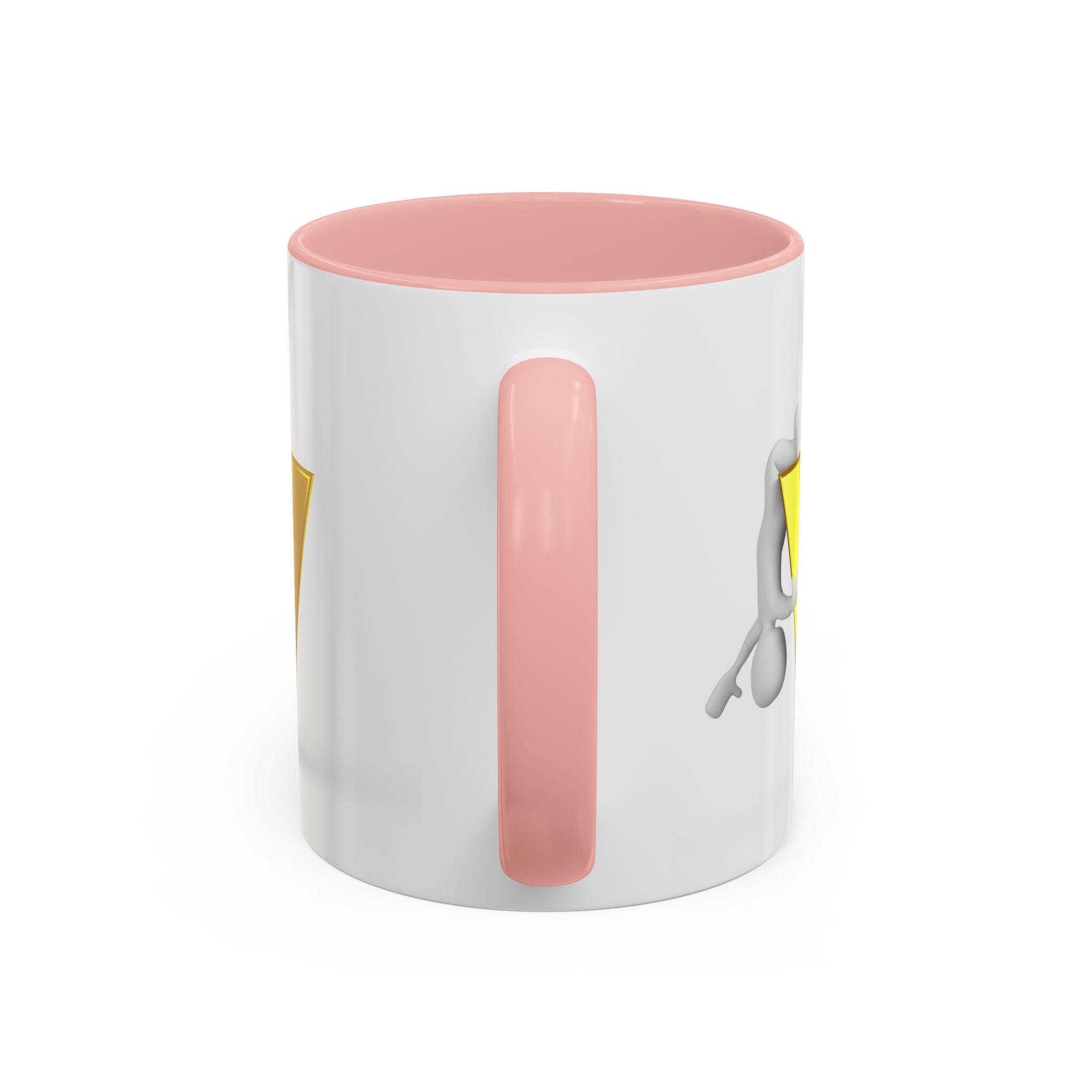 Gold Letter V with Figure Mug | Accent Coffee Mug