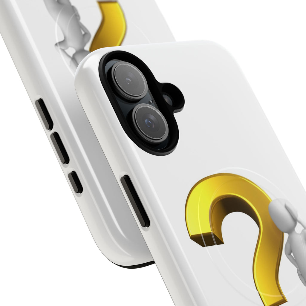 3D Question Mark Figure phone case | Tough Magnetic Case