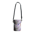 Rolled Money Print Small Cell Phone Wallet | Crossbody Phone Pouch