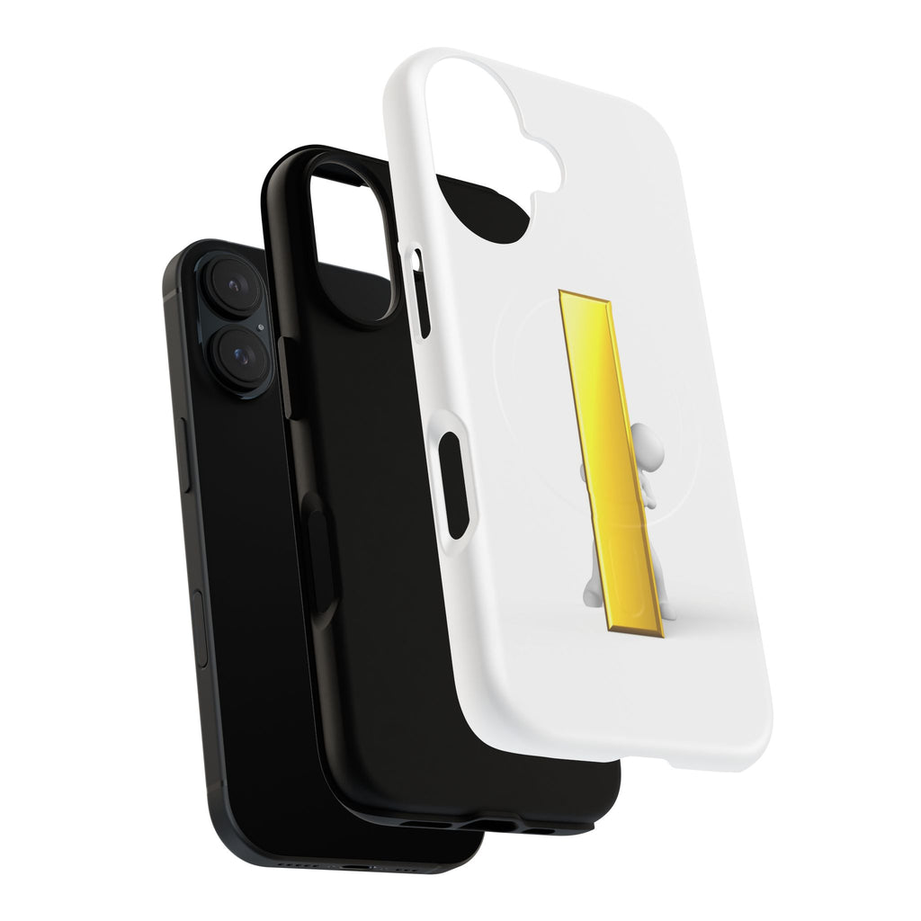 Yellow Gold Letter i 3D Figure phone case | Tough Magnetic Case