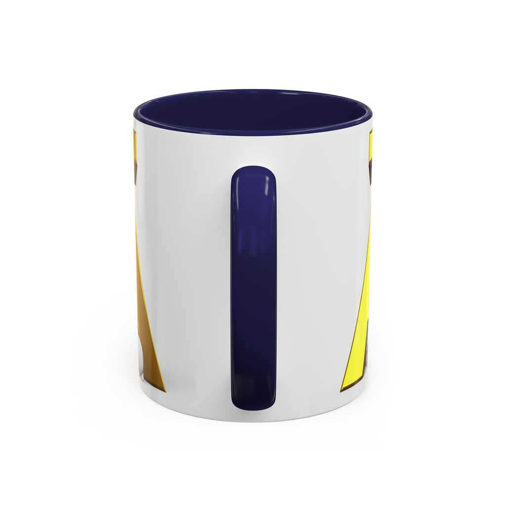 Gold 3D Letter Ä Accent Coffee Mug 11oz 15oz | Monogram Initial Ceramic Mug
