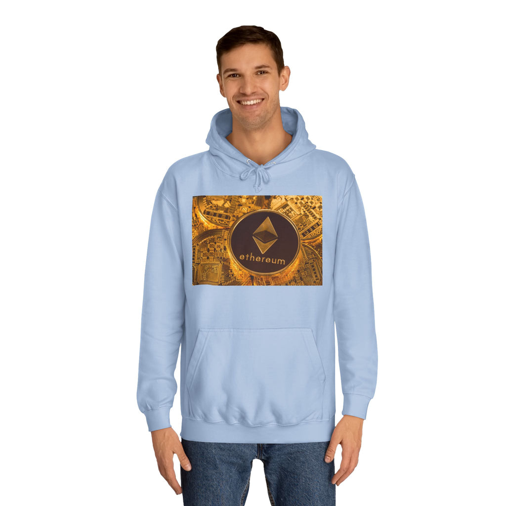 Ethereum Coin Hoodie | Crypto Logo Sweatshirt, Blockchain Design