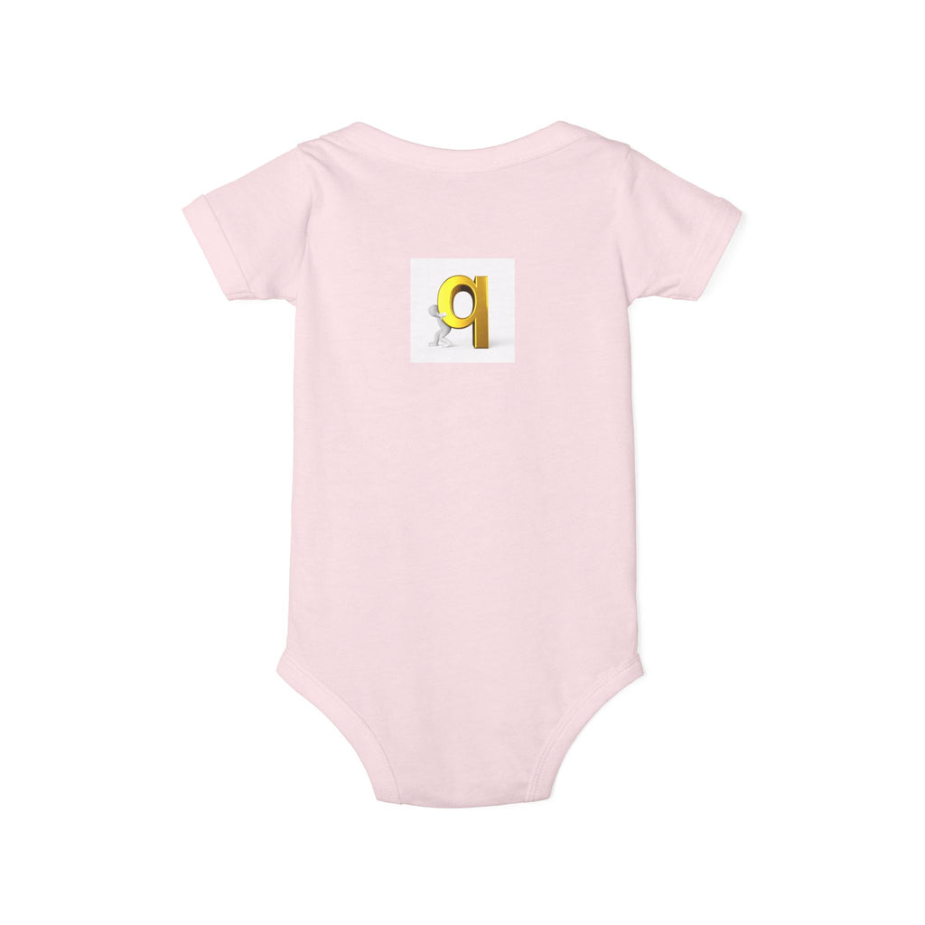 Letter q Illustration Onesie | Minimal Baby Bodysuit