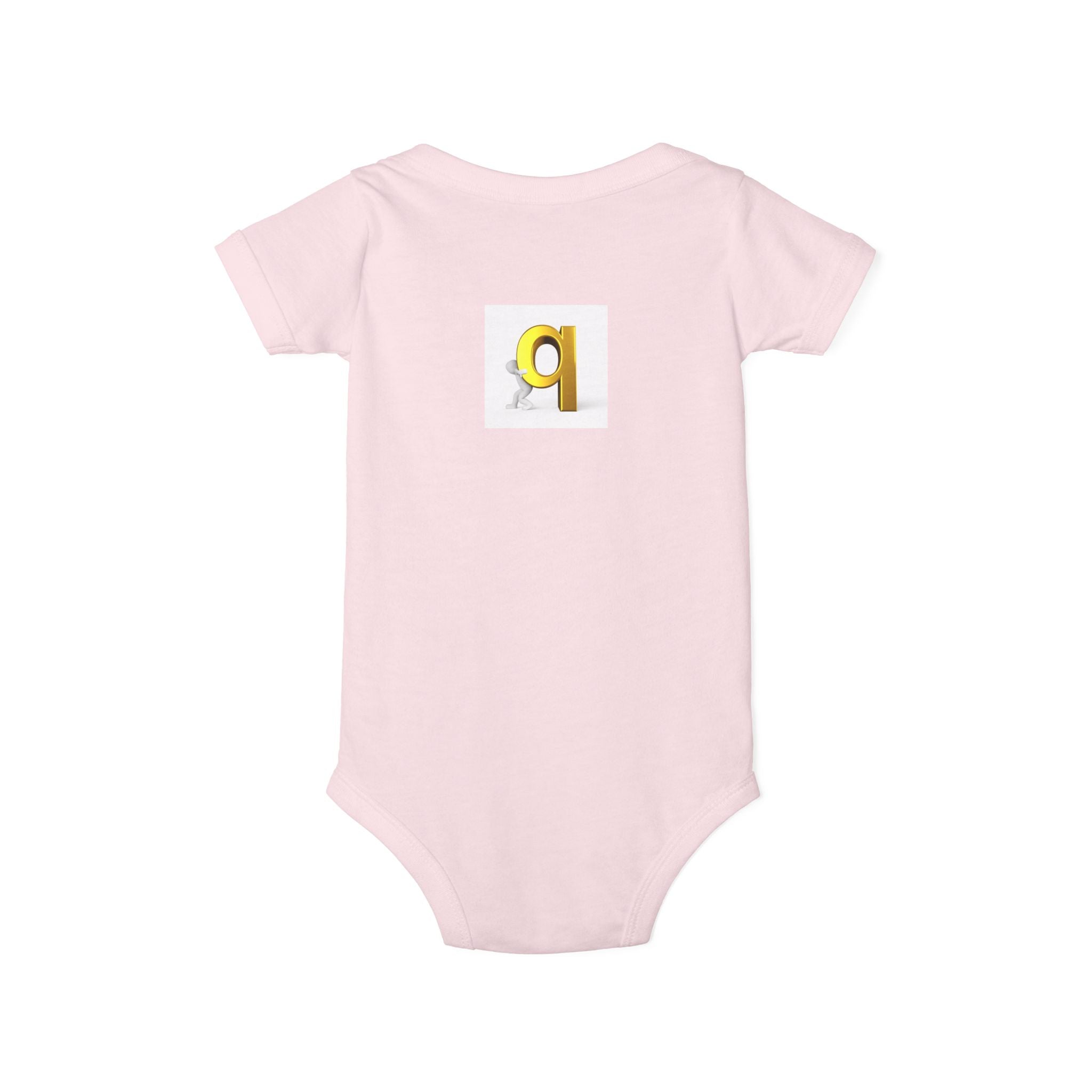 Letter q Illustration Onesie | Minimal Baby Bodysuit