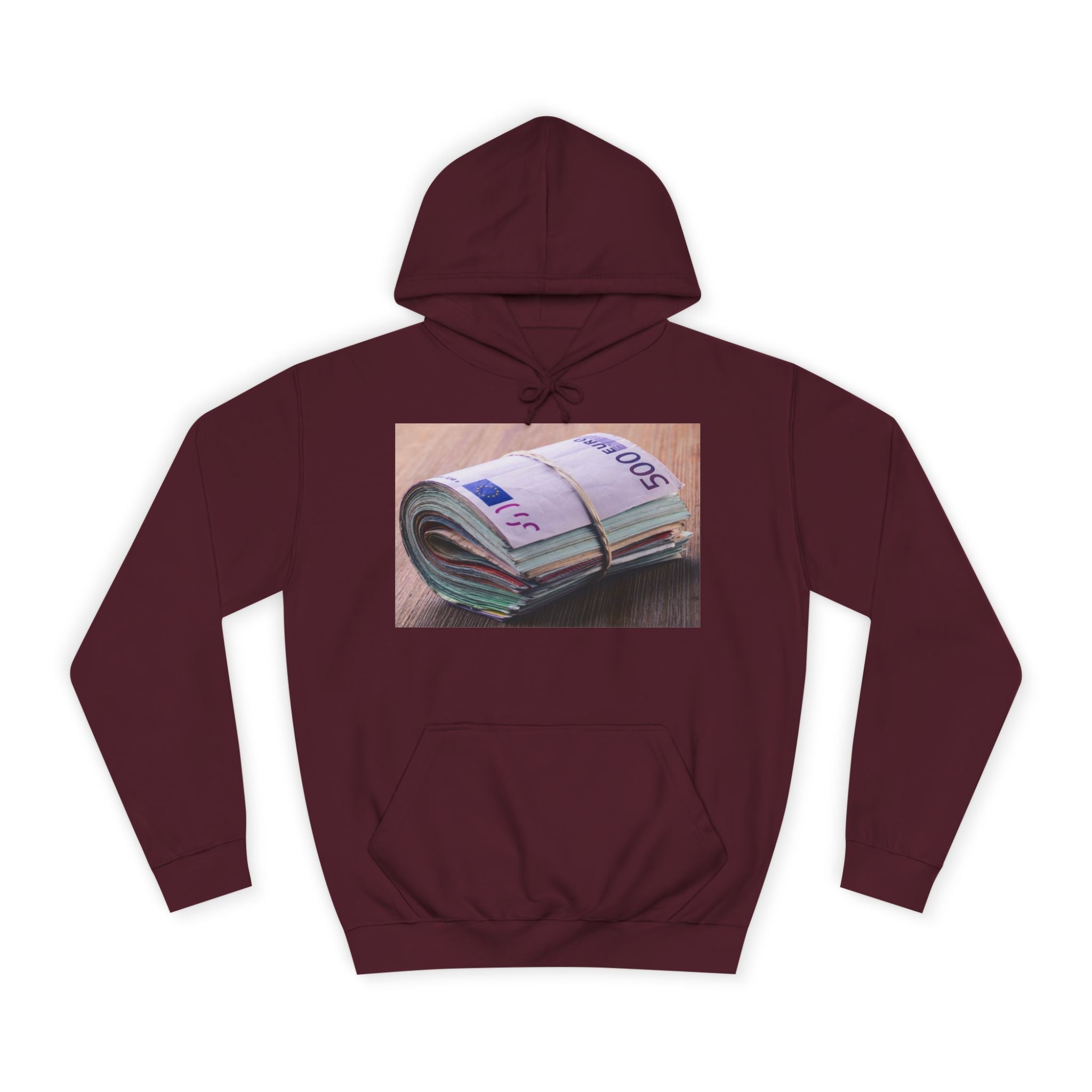 Rolled Currency Stack Hoodie | Money Print, Cash Bundle