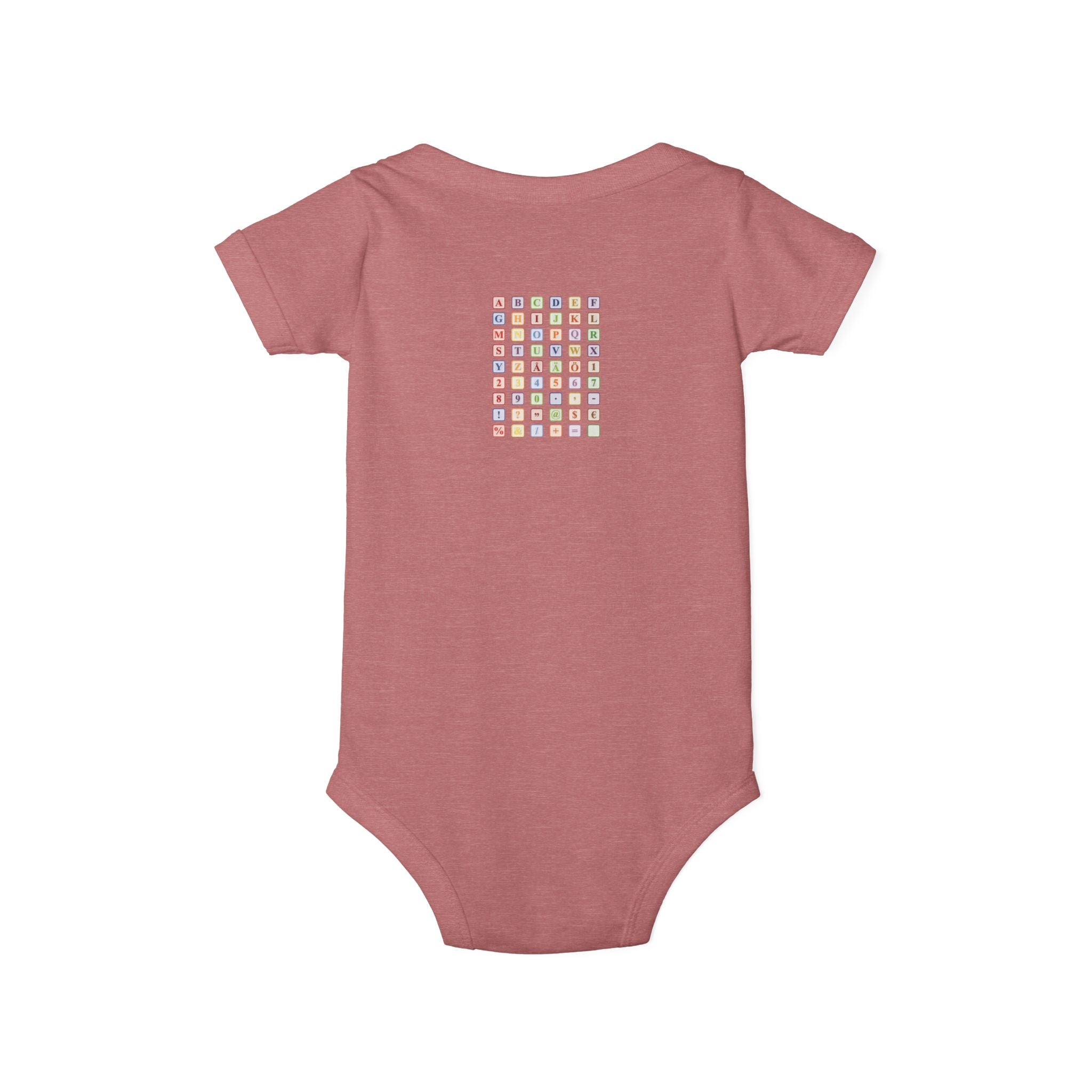 Colorful Alphabet Grid Infant One Piece | Baby Bodysuit