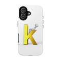 Letter K Logo Phone Case | Tough Magnetic Case, Initial Monogram