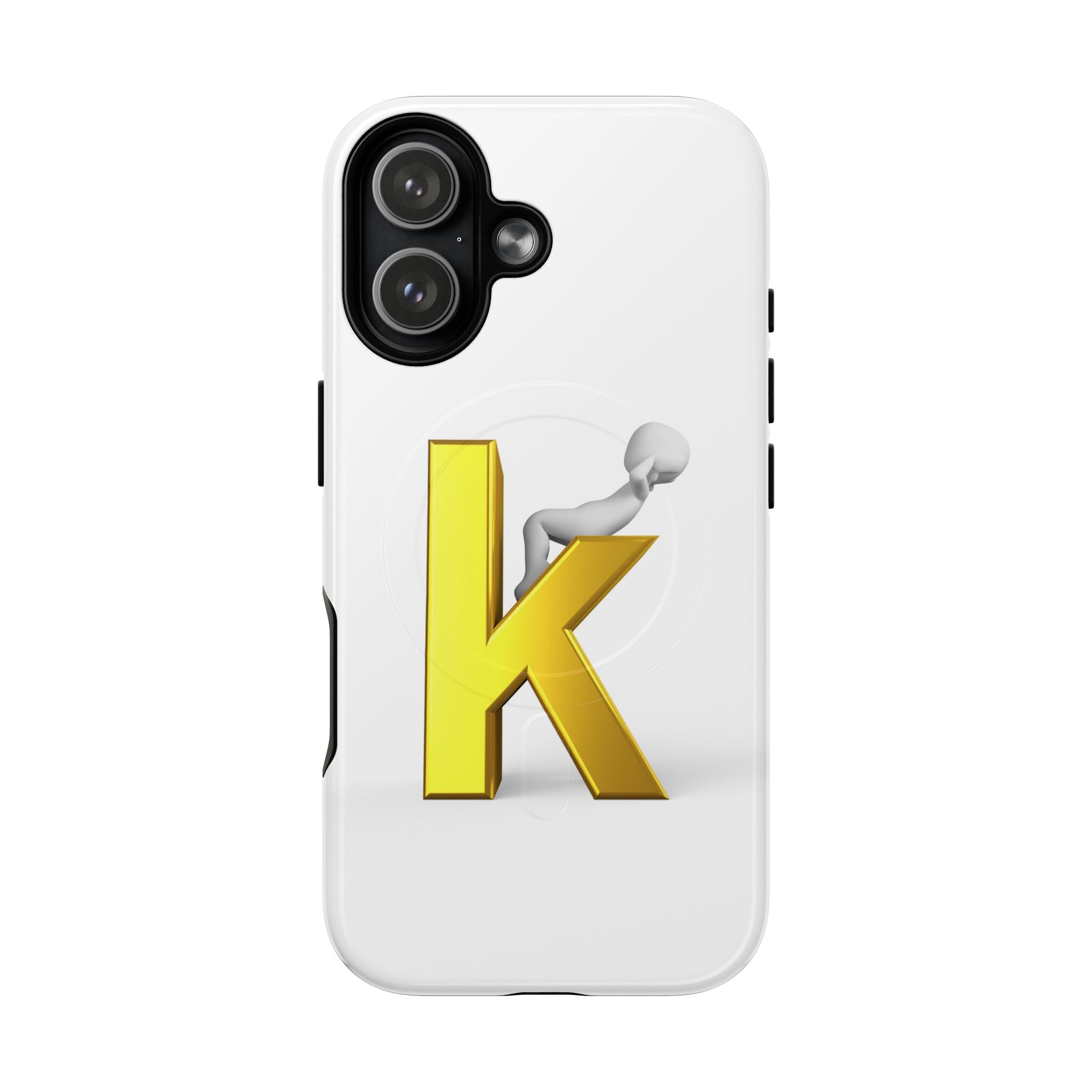 Letter K Logo Phone Case | Tough Magnetic Case, Initial Monogram
