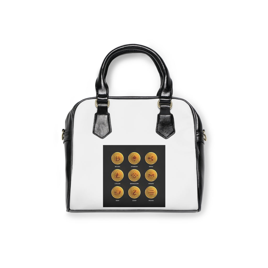 Cryptocoins Shoulder Handbag | Cute Emoji Snack Pattern