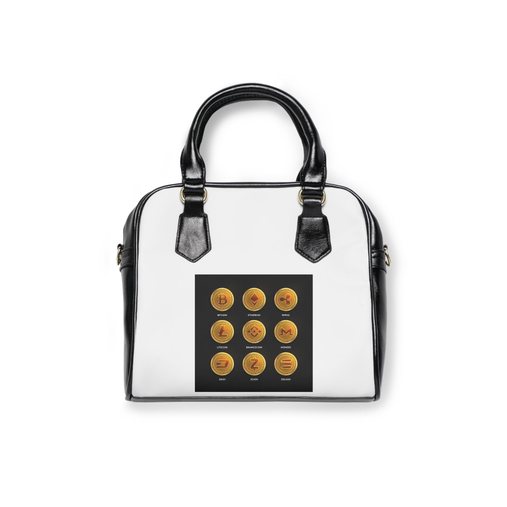 Cryptocoins Shoulder Handbag | Cute Emoji Snack Pattern