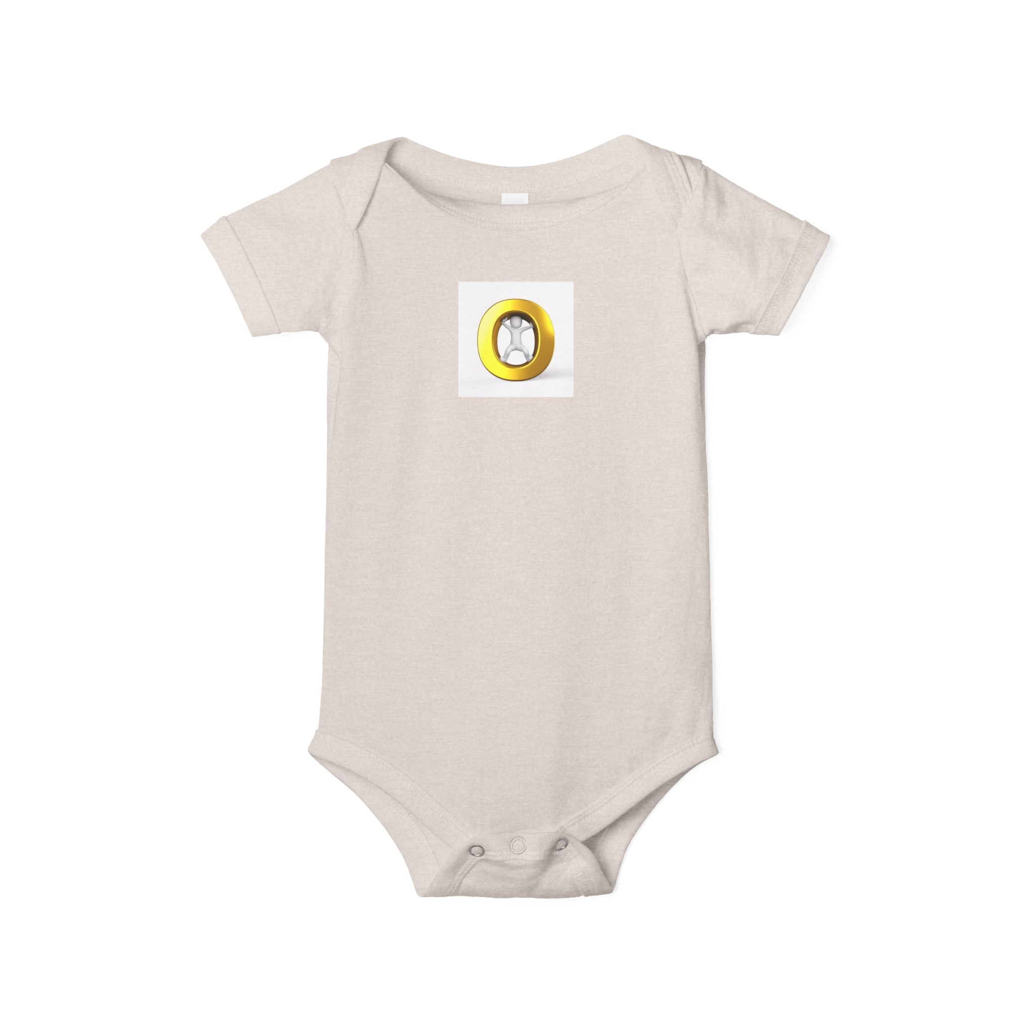 Body Bébé Une Pièce Lettre O Dorée | Grenouillère pour bébé