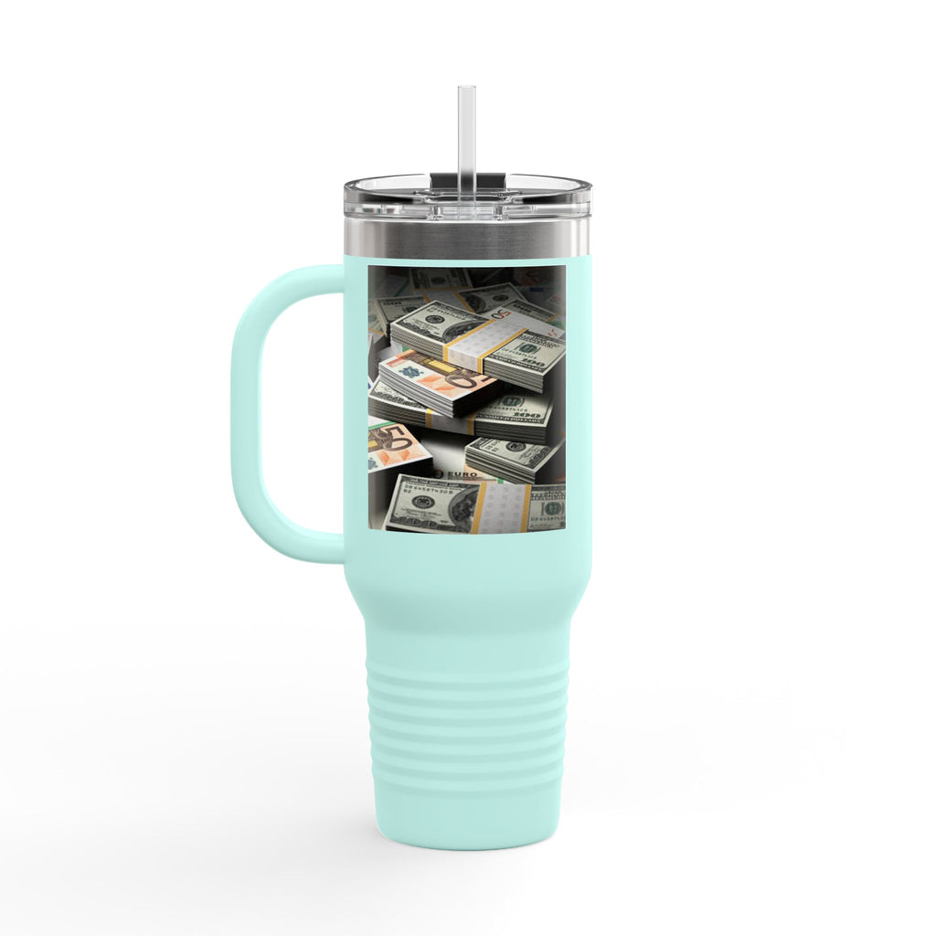 Stacked Cash Money design Insulated Travel Mug | 40oz