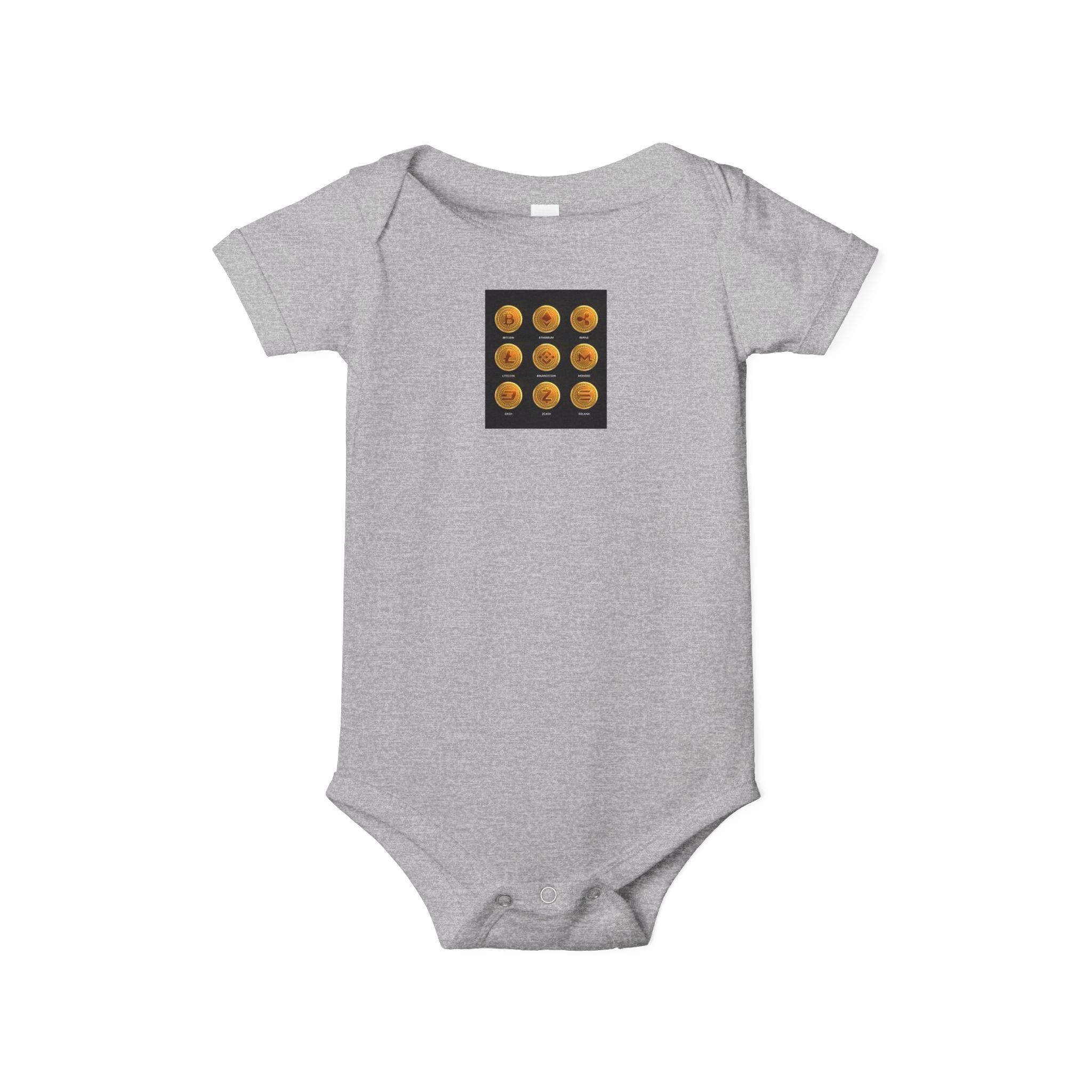 Cryptocurrency Coins Infant One Piece | Fall Baby Bodysuit