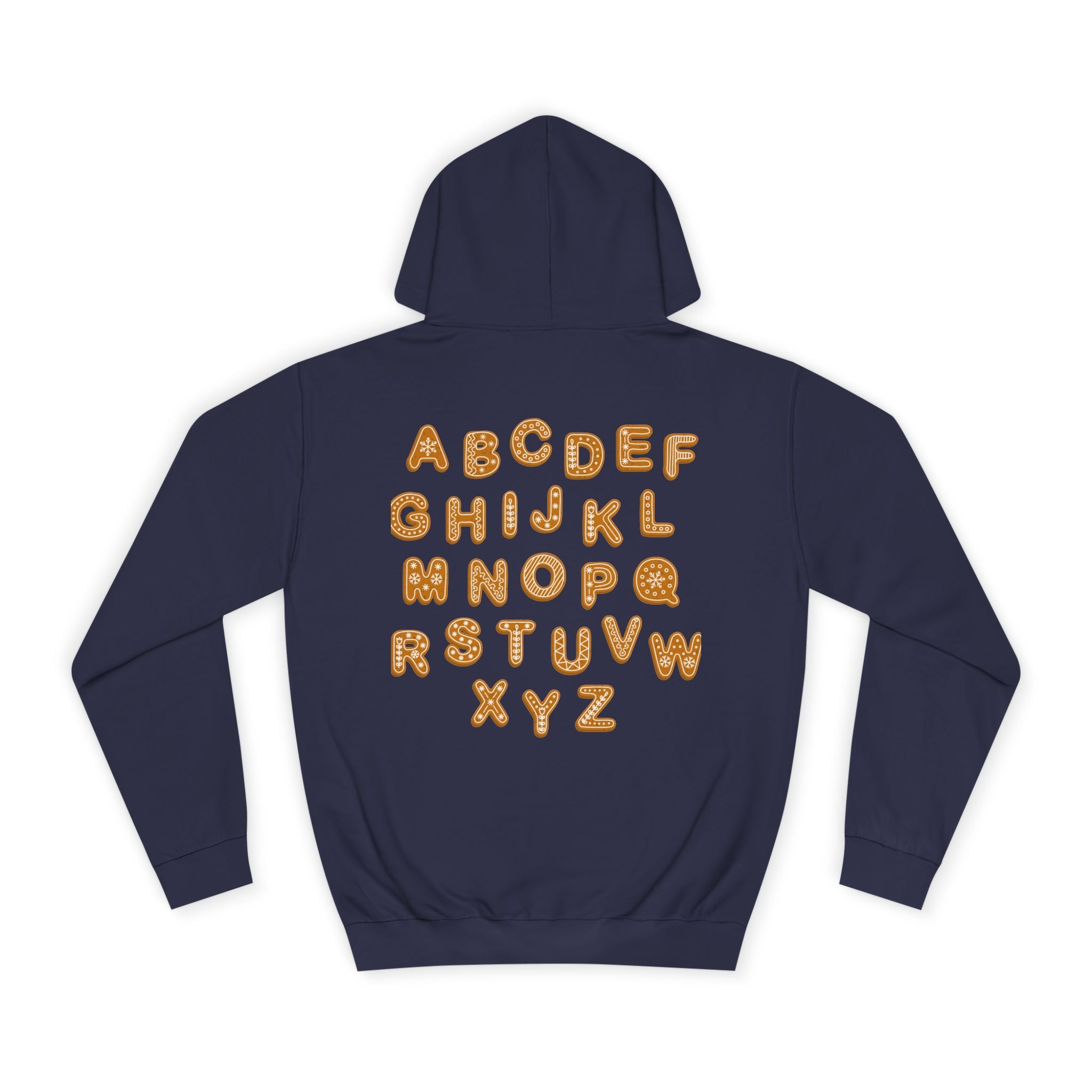 Cookie Alphabet Hoodie | Letters A to Z Cookie Font Sweatshirt