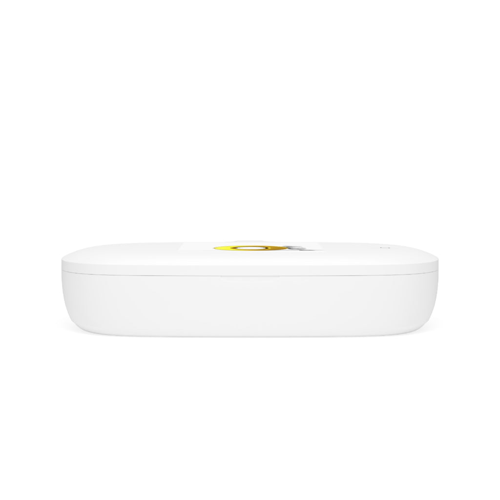 Gold Letter O Logo UV Phone Sanitizer and Wireless Charging Pad | Phone Cleaner Charger