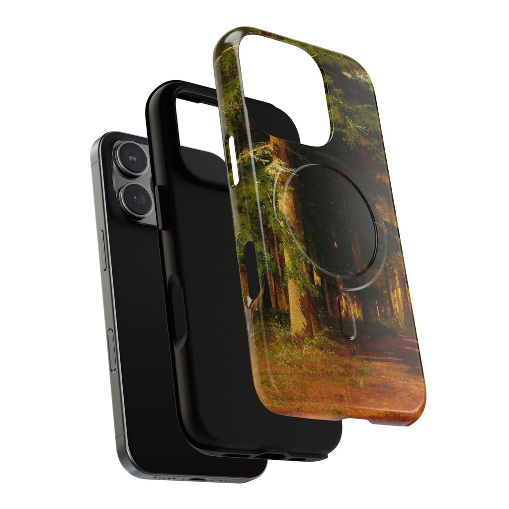 Autumn Forest Path phone case | Magnetic Tough Case, fall landscape art